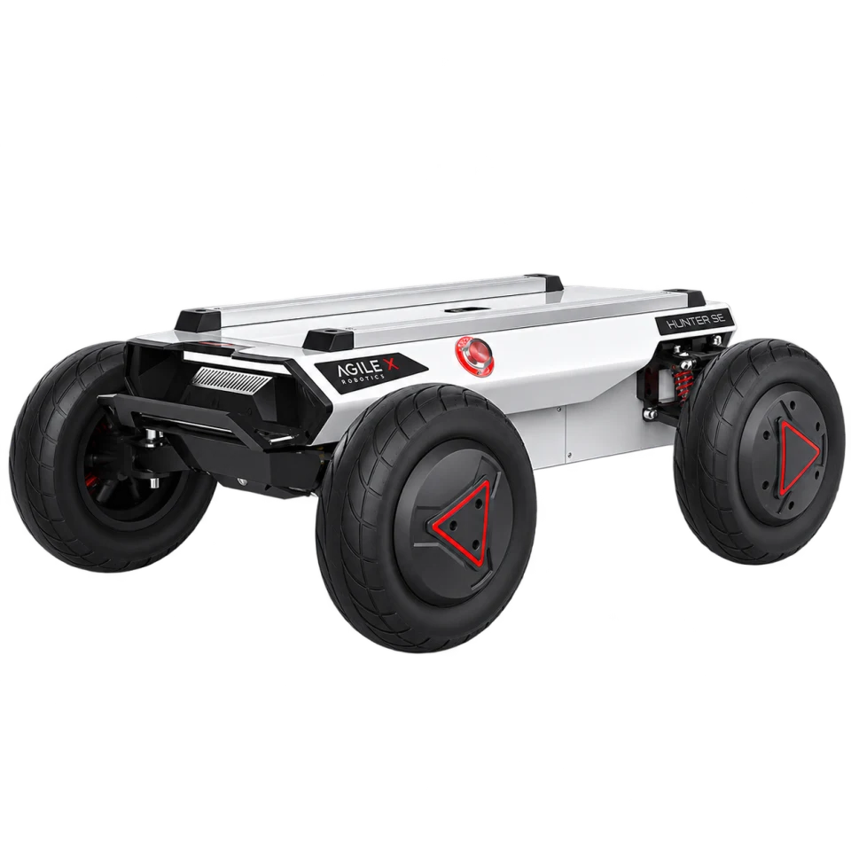 Studio portrait of AgileX Robotics HUNTER SE