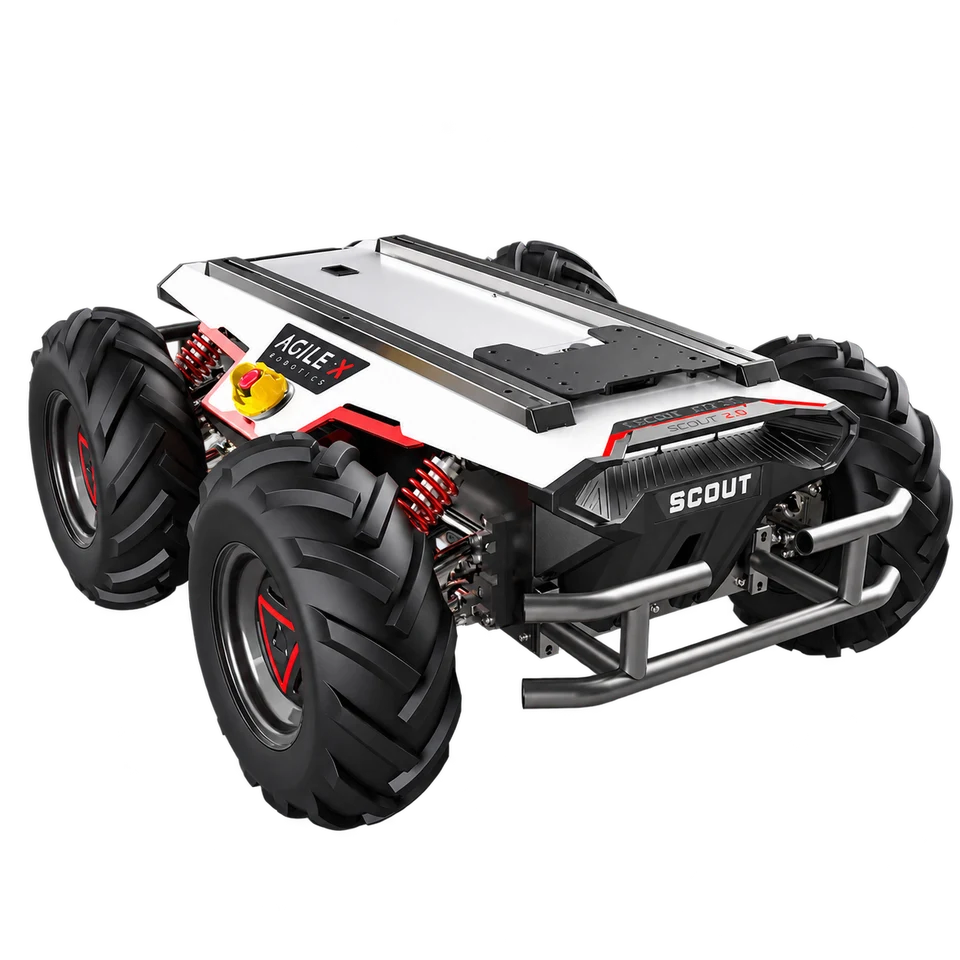 Studio portrait of AgileX Robotics SCOUT 2.0