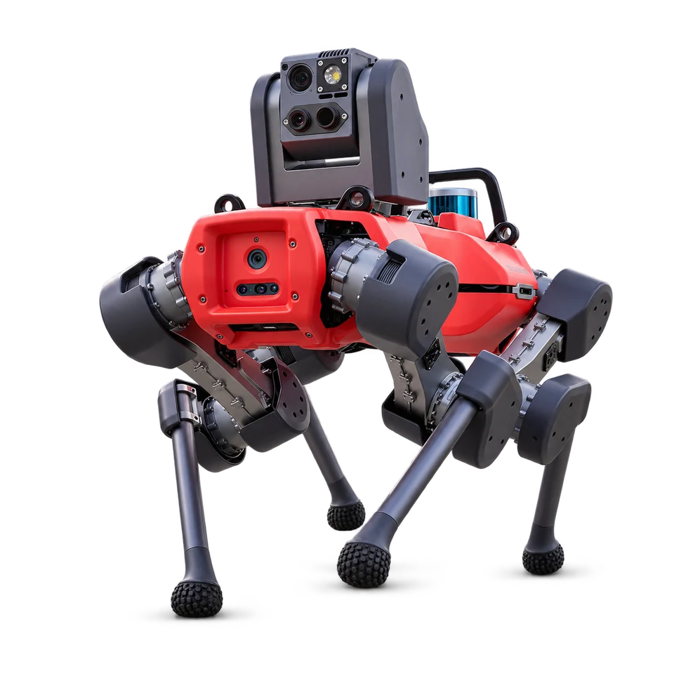 Studio portrait of ANYbotics ANYmal D (Inspection Payload)