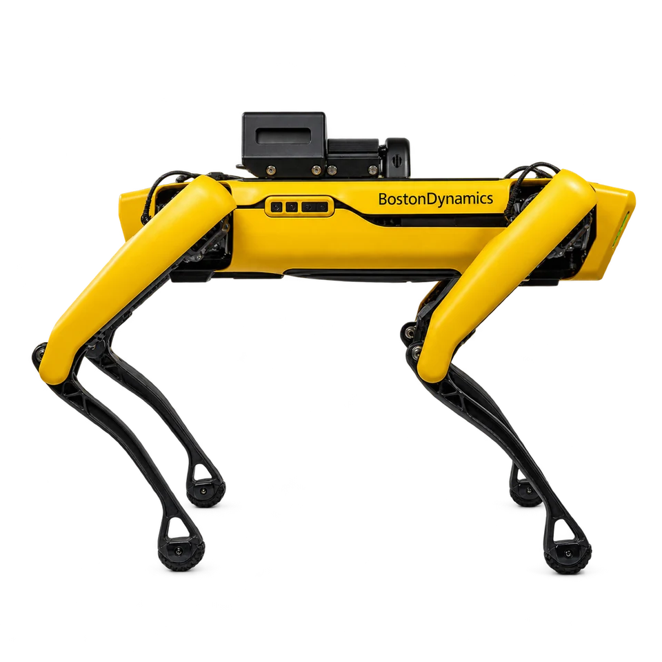 Studio portrait of Boston Dynamics Spot