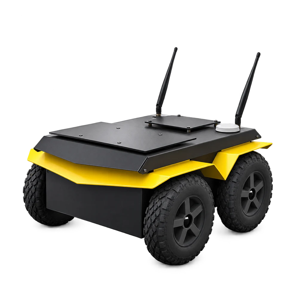 Studio portrait of Clearpath Robotics Jackal