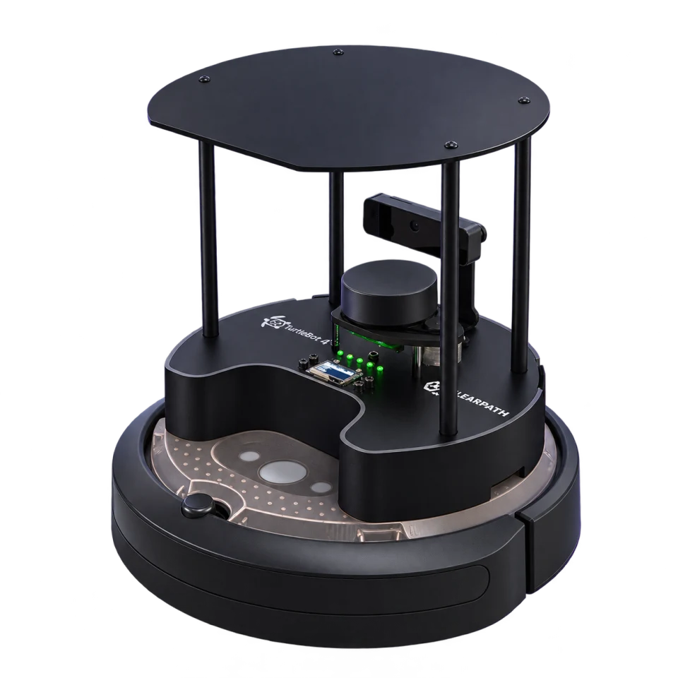 Studio portrait of Clearpath Robotics TurtleBot 4 Standard