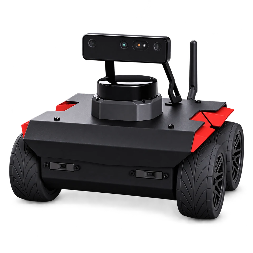 Studio portrait of Husarion ROSbot 3