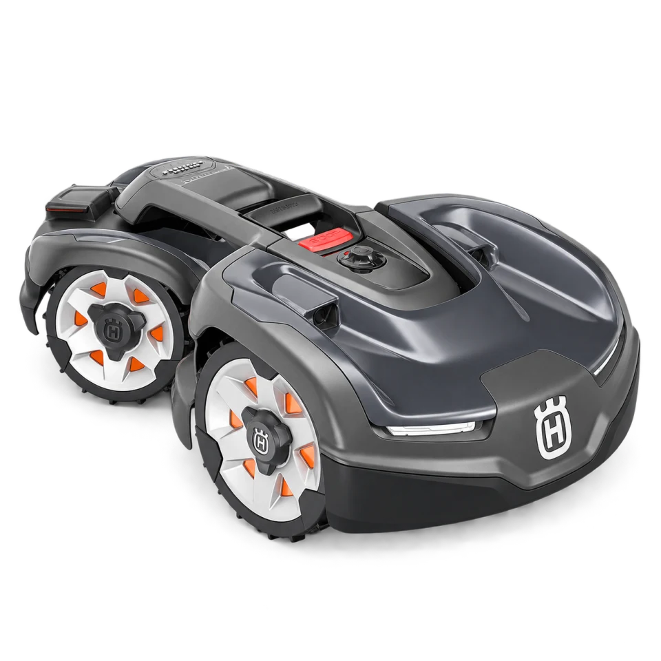 Studio portrait of Husqvarna Automower 435X AWD