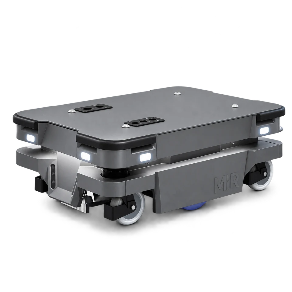 Studio portrait of Mobile Industrial Robots MiR250