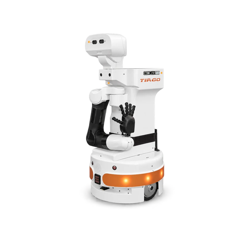 Studio portrait of PAL Robotics TIAGo