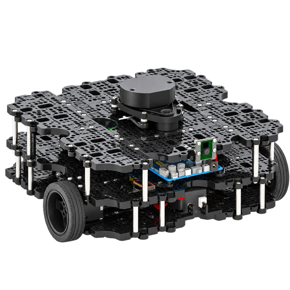 Studio portrait of ROBOTIS TurtleBot3 Waffle Pi
