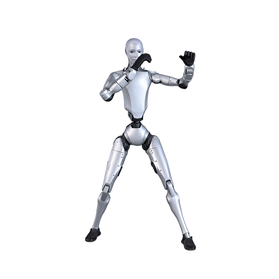 Studio portrait of Unitree H2 EDU
